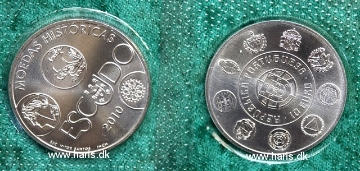 Picture of PORTUGAL 10 Euro 2010  Silver KM803 UNC