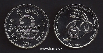 Picture of SRI LANKA 2 Rupees 2011 Comm. KM184 UNC