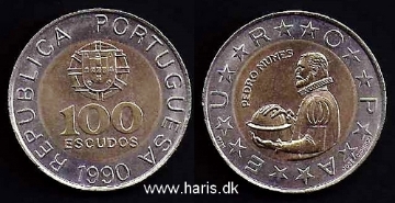 Picture of PORTUGAL 100 Escudos 1990 KM645.2 UNC