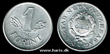 Picture of HUNGARY 1 Forint 1967 KM575 XF