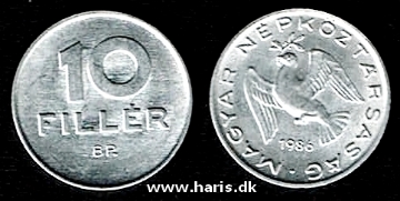Picture of HUNGARY 10 Filler 1986 KM572 aUNC