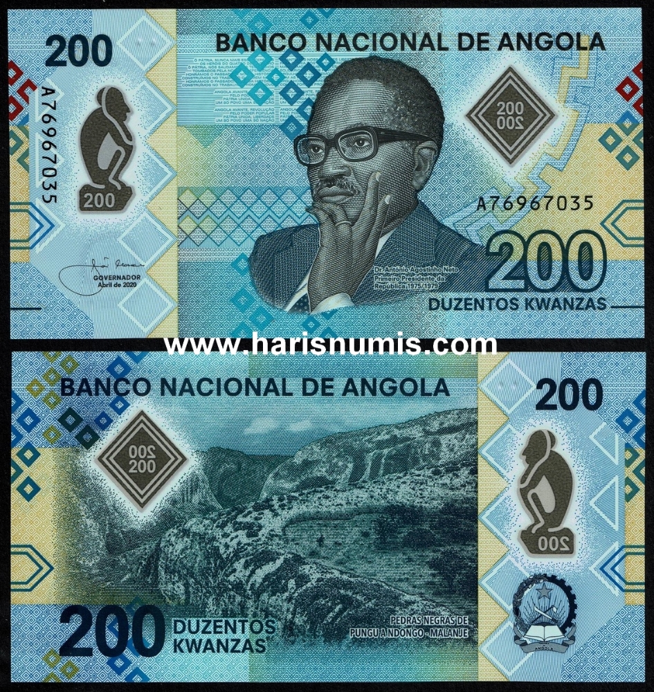 Picture of ANGOLA 200 Kwanzas 2020 P 160a UNC