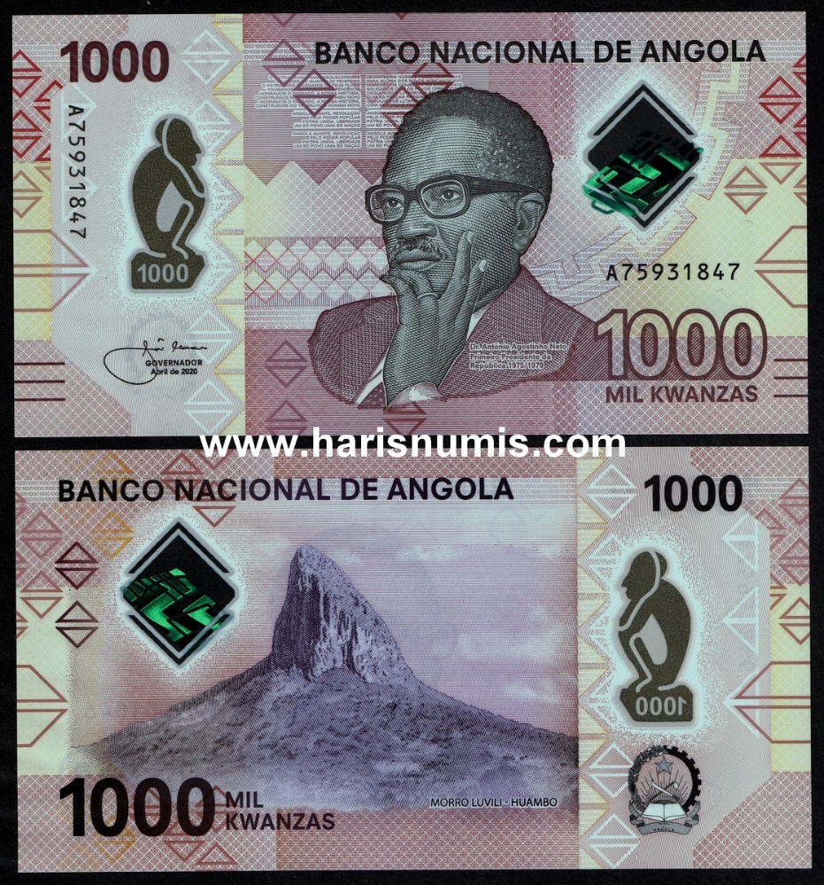 Picture of ANGOLA 1000 Kwanzas 2020 P 162a UNC
