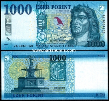 Picture of HUNGARY 1000 Forint 2021 P 203c UNC