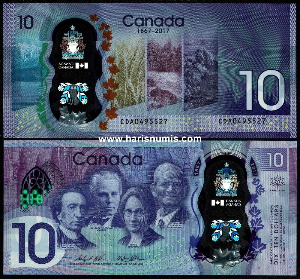 Picture of CANADA 10 Dollars 2017 Comm. P 112a UNC