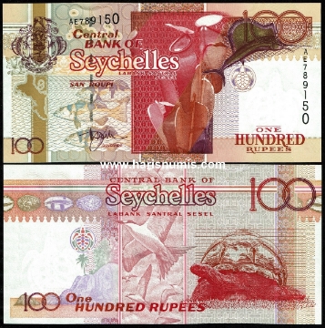 Picture of SEYCHELLES 100 Rupees ND(2001) P 40a UNC