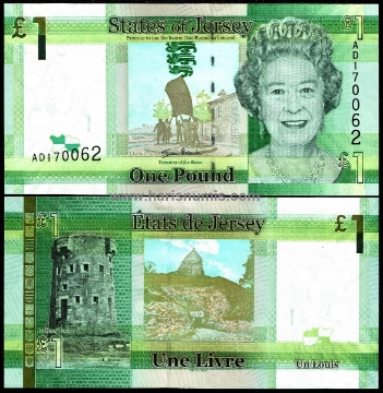 Picture of JERSEY 1 Pound ND(2010) P32 UNC