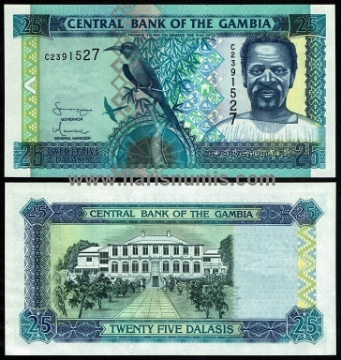 Picture of GAMBIA 25 Dalasis ND(2005) P 22c UNC