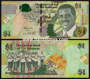 Picture of BAHAMAS 1 Dollar 2008 P 71 UNC